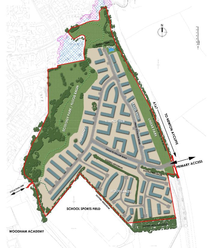 Proposed 430 House Development at Woodham