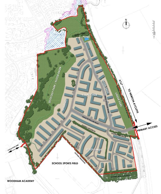 Proposed 430 House Development at Woodham