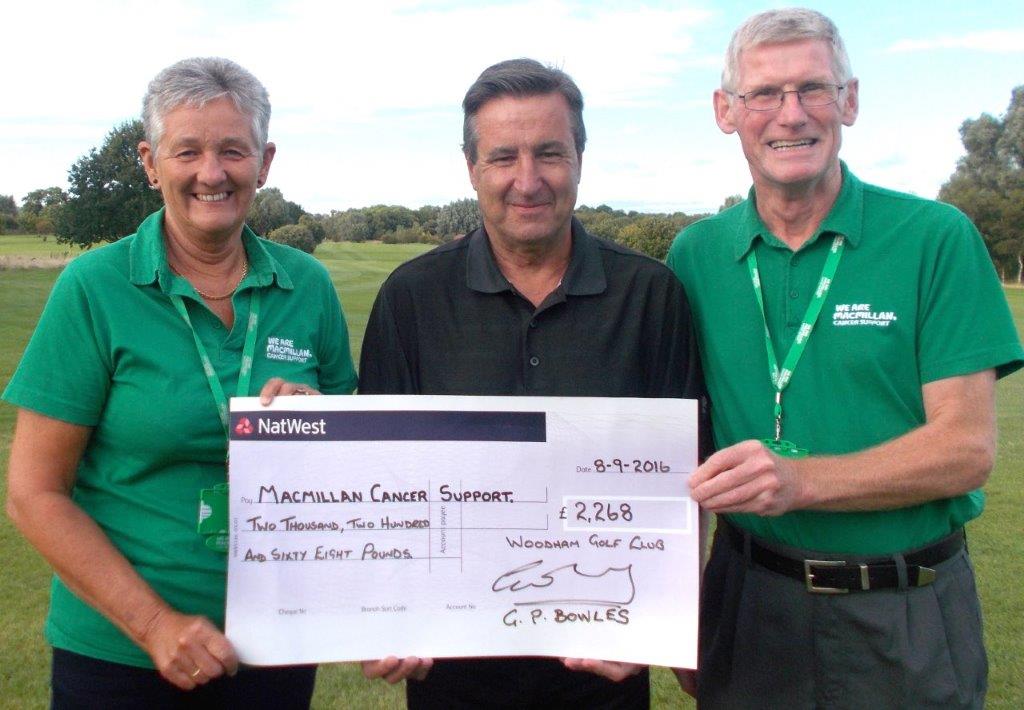 Golf Club Donate £2,268 to Cancer Support