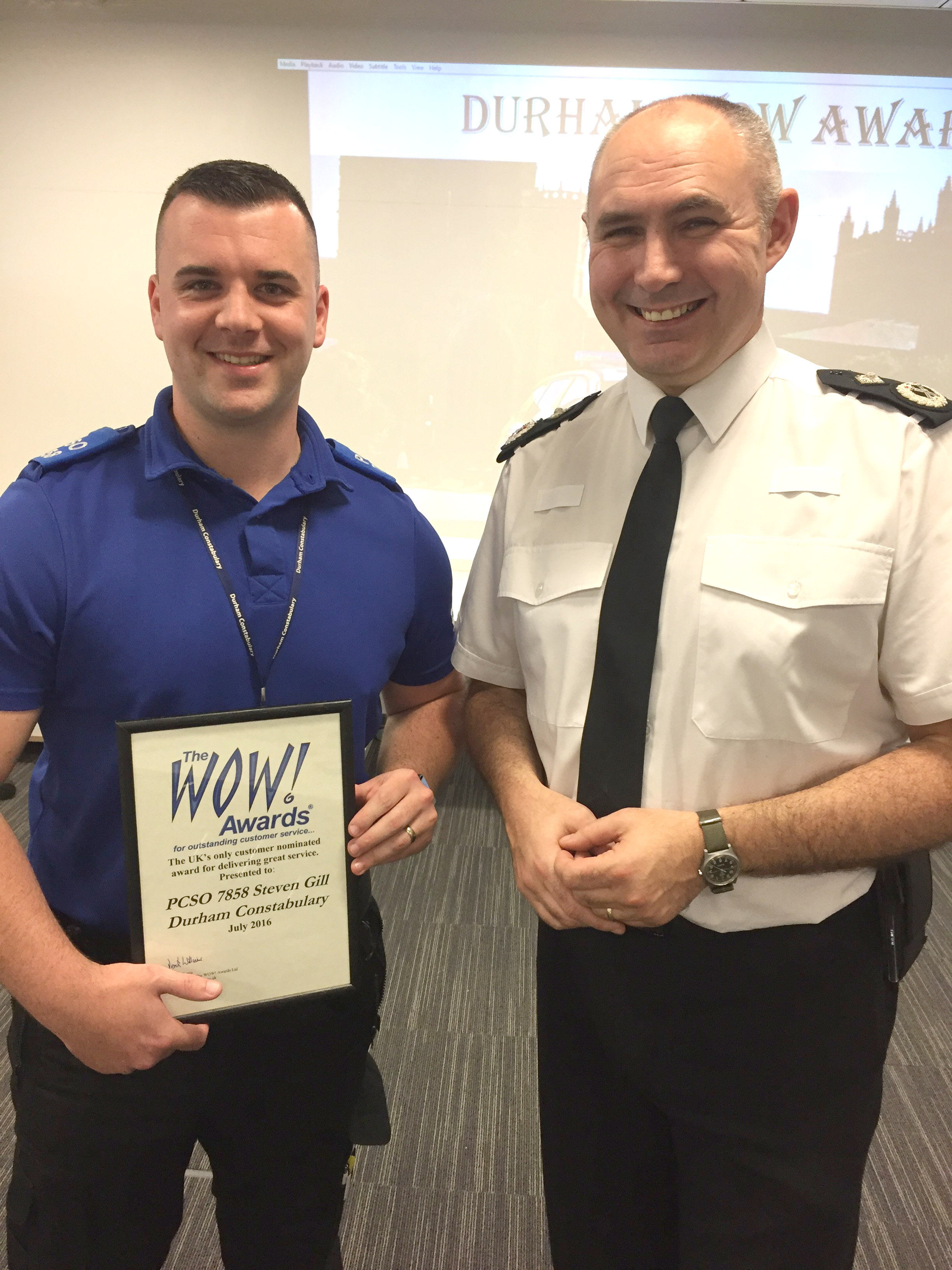 Aycliffe PCSO’s Receive “WOW” Awards