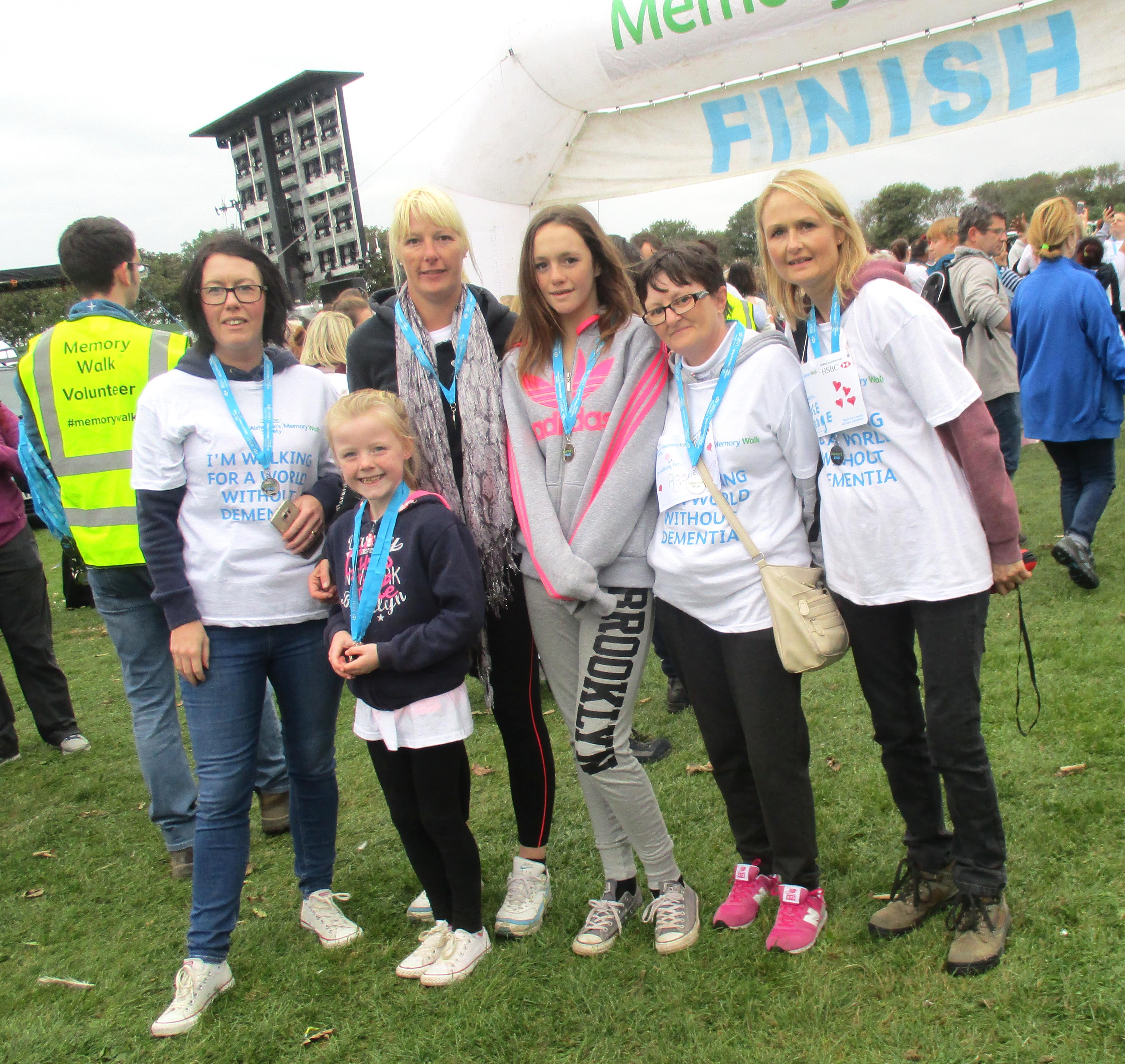 Aycliffe Care Home Staff on Memory Walk