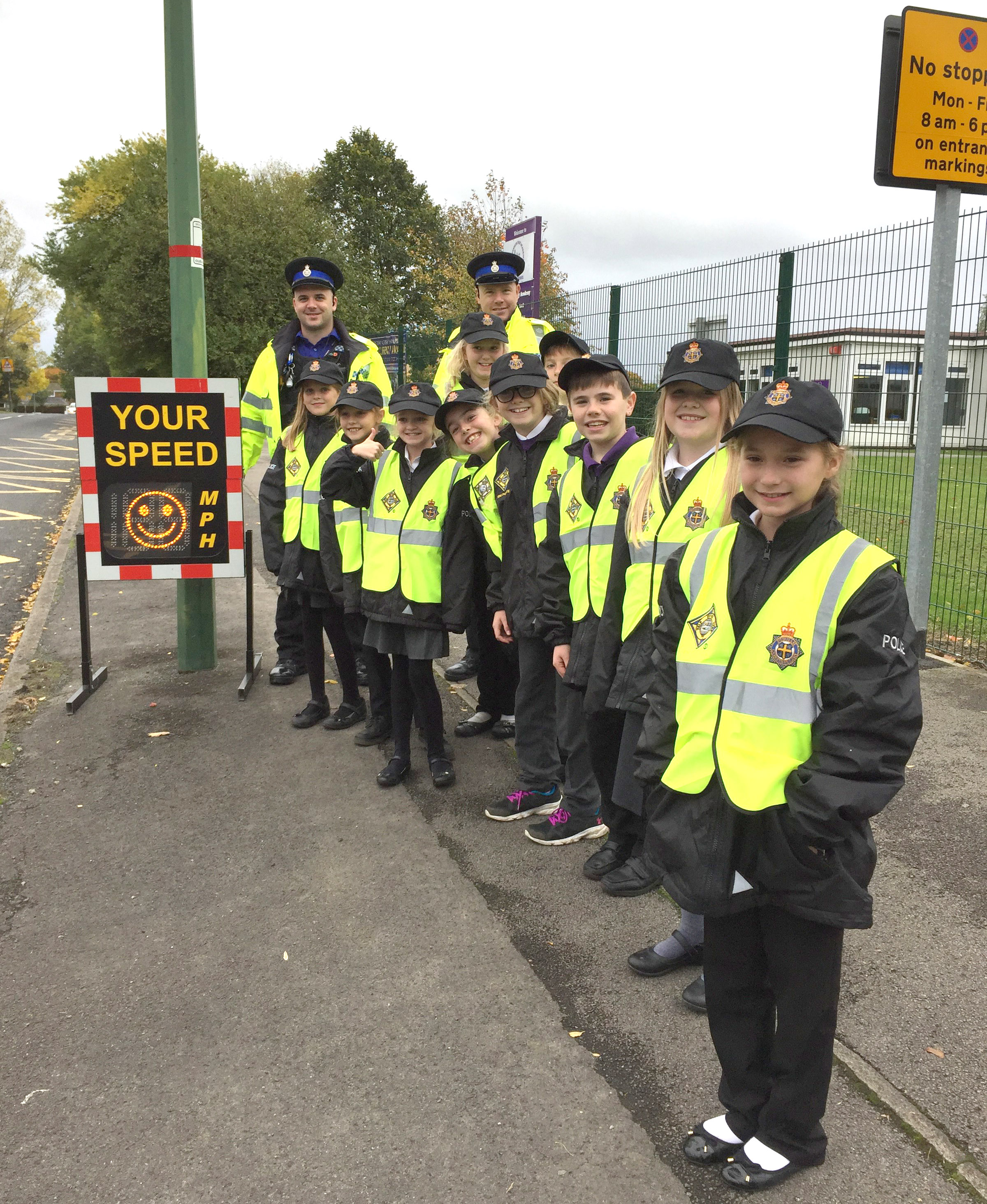 Mini Police on Speedwatch