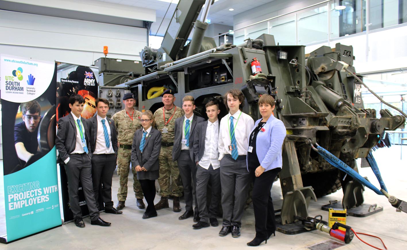 Aycliffe UTC Students View Career Options