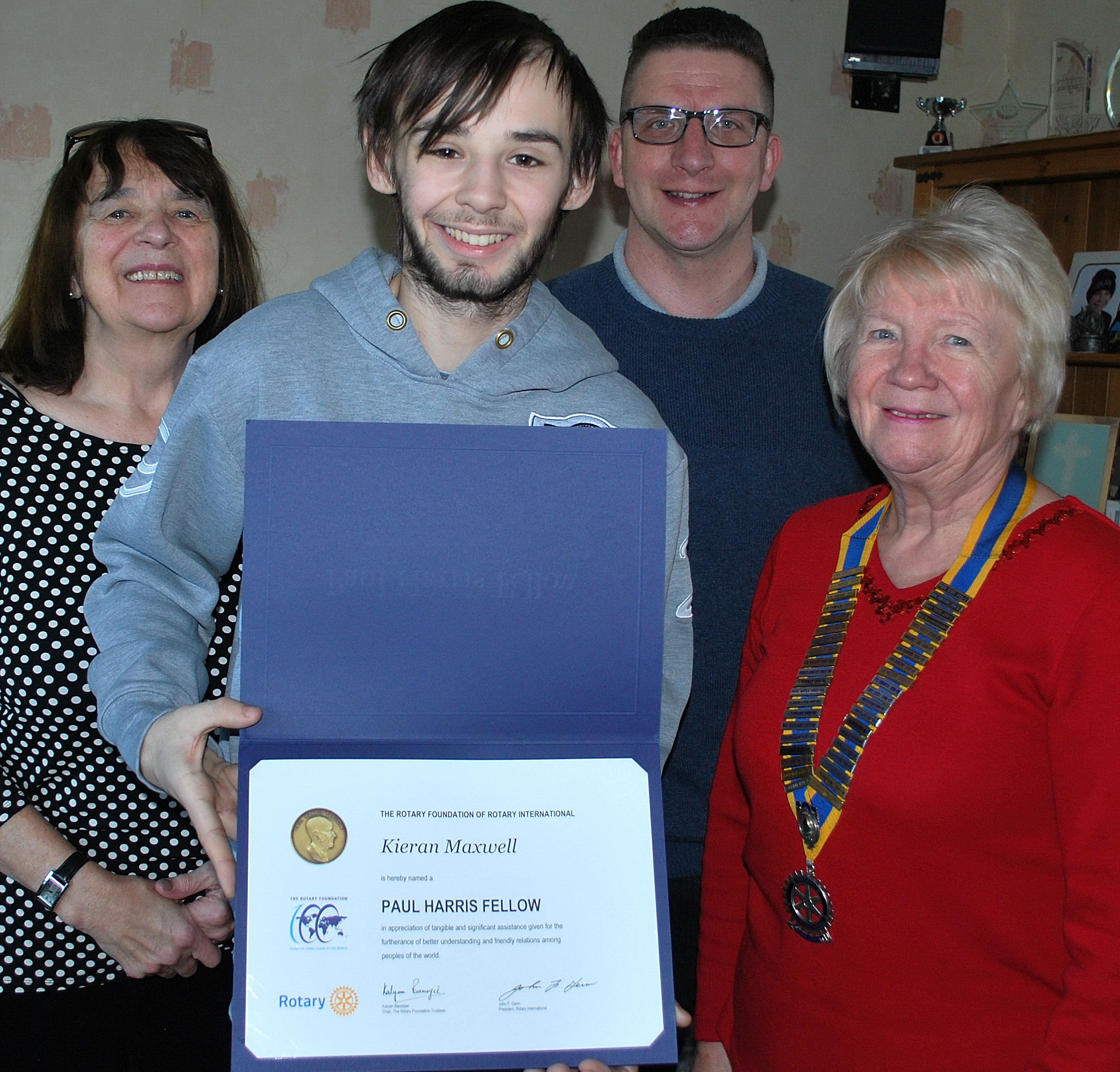 Top Rotary Honour for Courageous Kieran