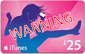 Fraud Warning – iTunes Gift Card Scam