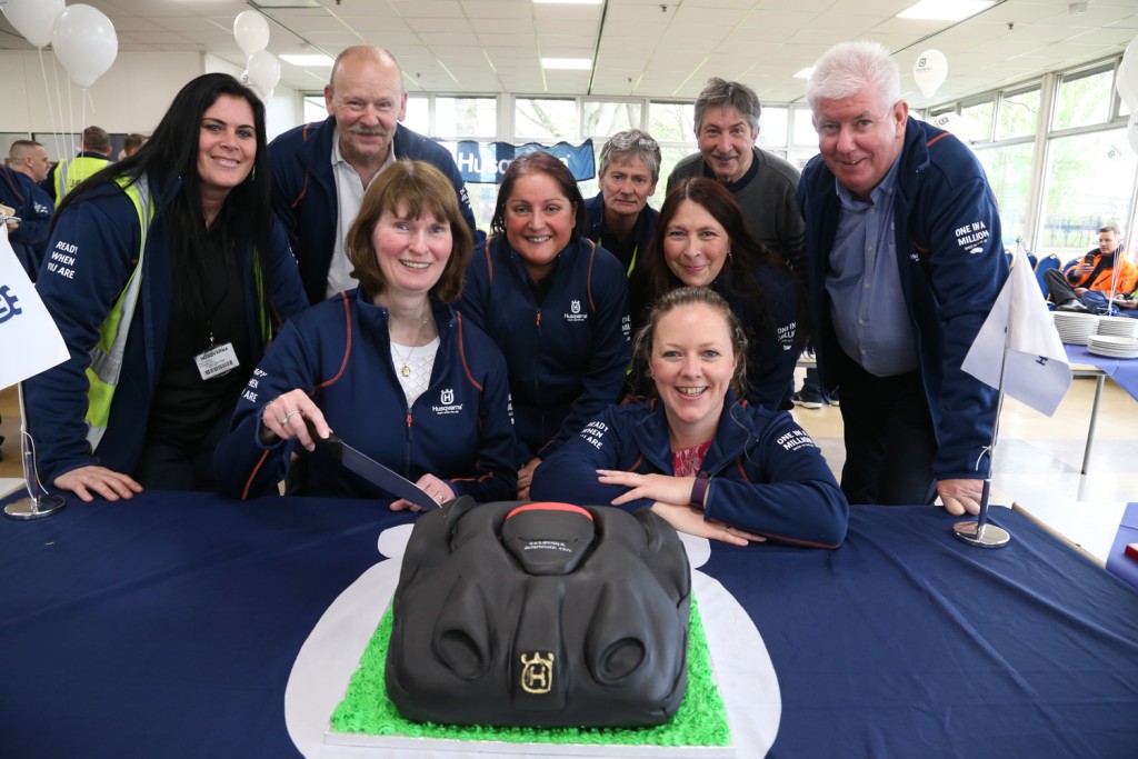 Caraline Robinson, Anne-Marie Gardener and Husqvarna staff