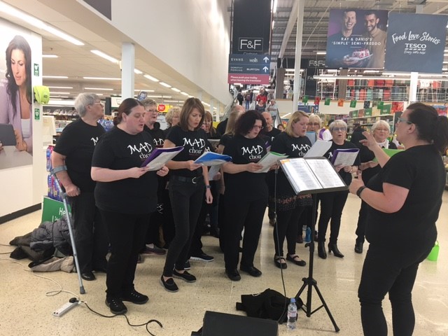 MAD Choir Sing in Tesco’s