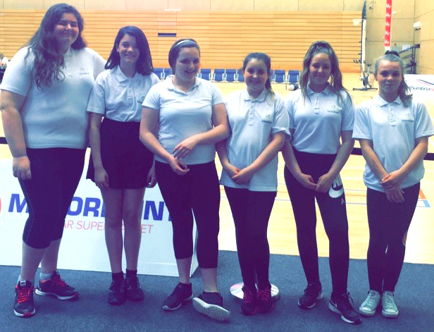 Student Mascots at Professional Netball Game