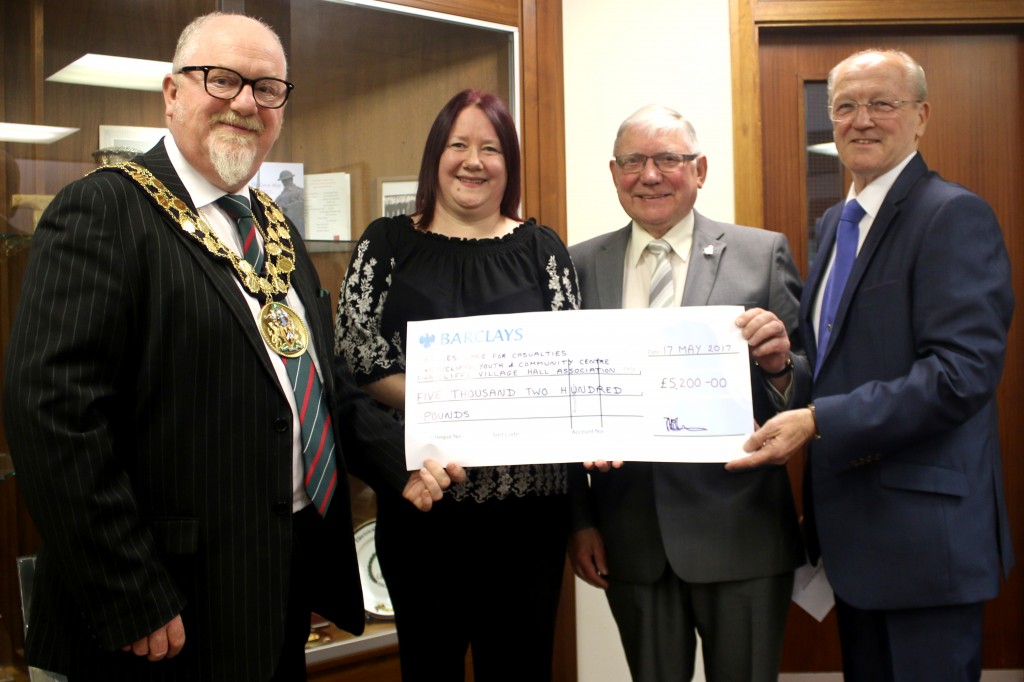mayor charity cheque