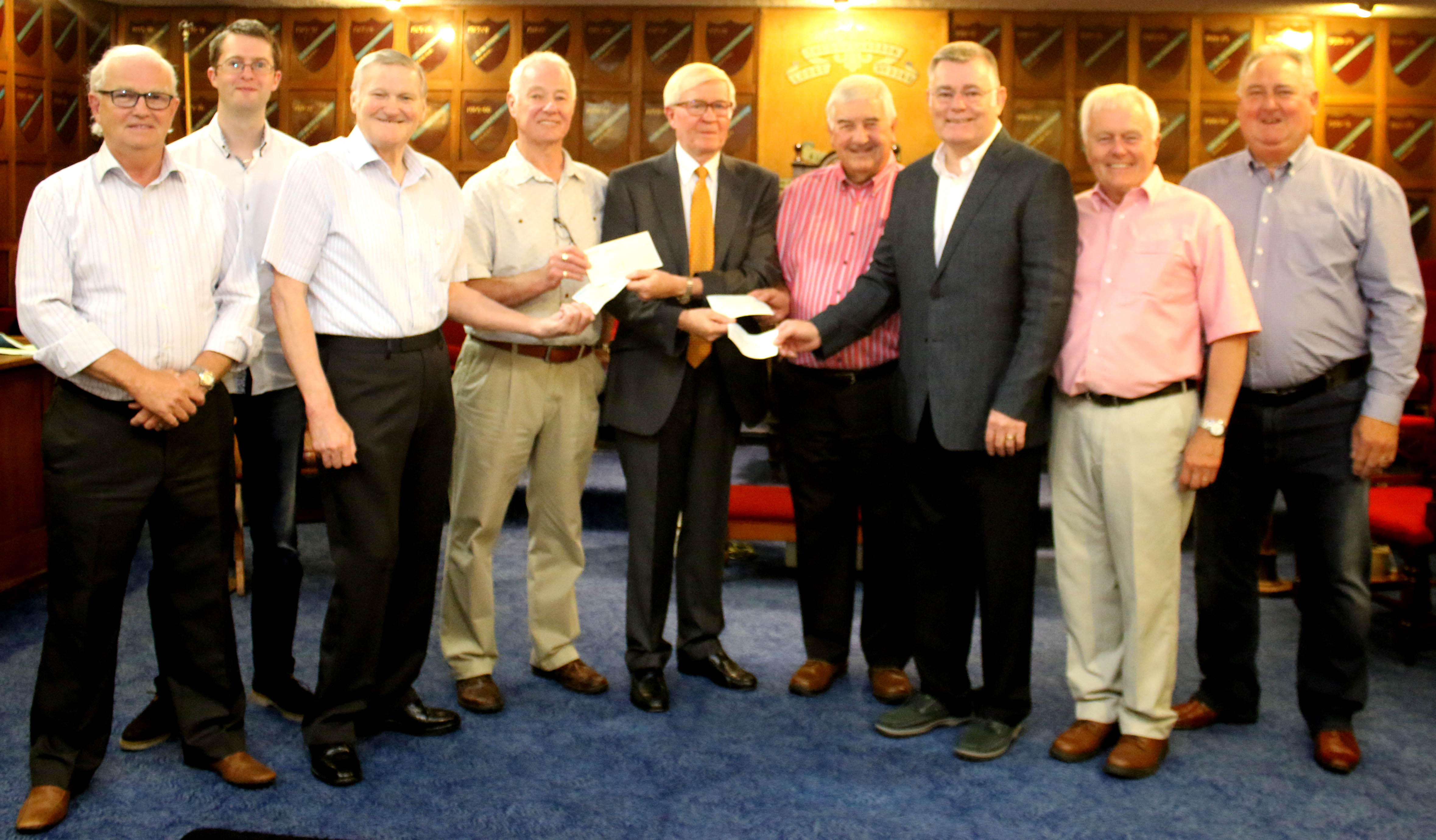 Four Local Masonic Lodges Donate £1000 to MRI Appeal