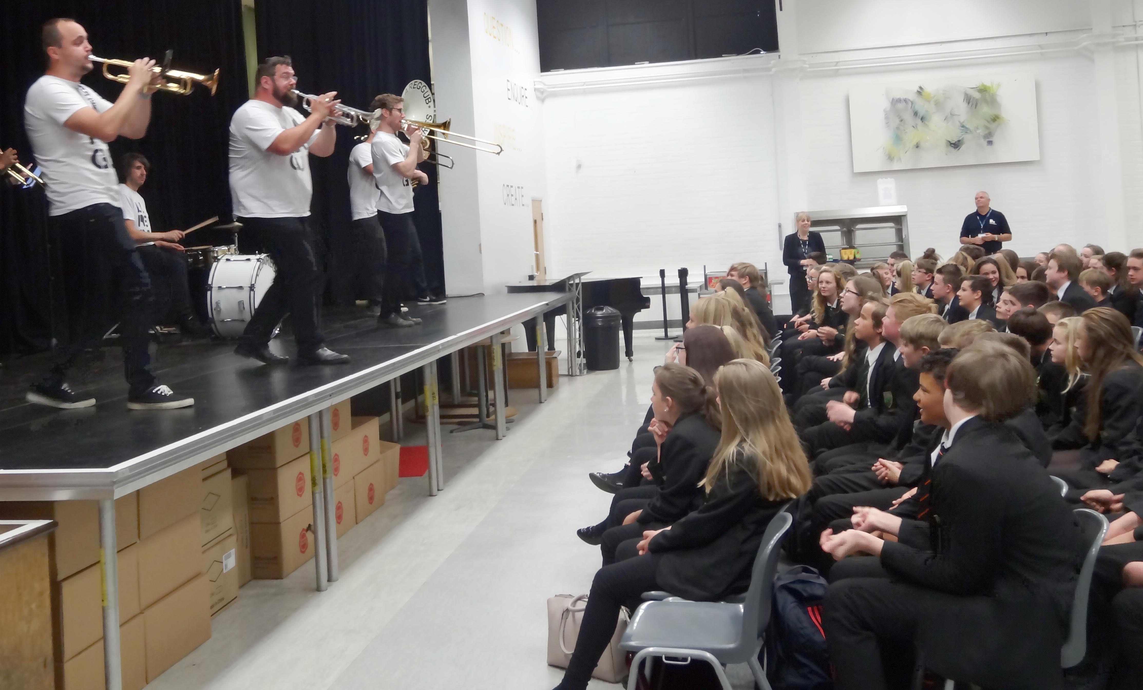 Brass Concert Gets Student & Staff Dancing