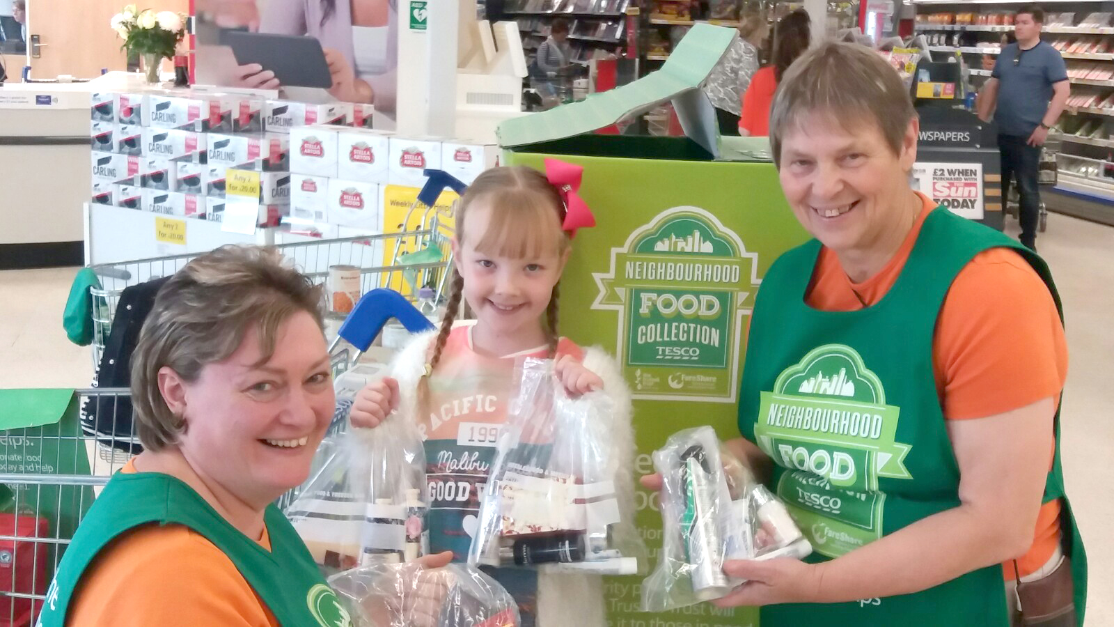 Molly and her Mum Donate 40 Toiletries Packs to Foodbank