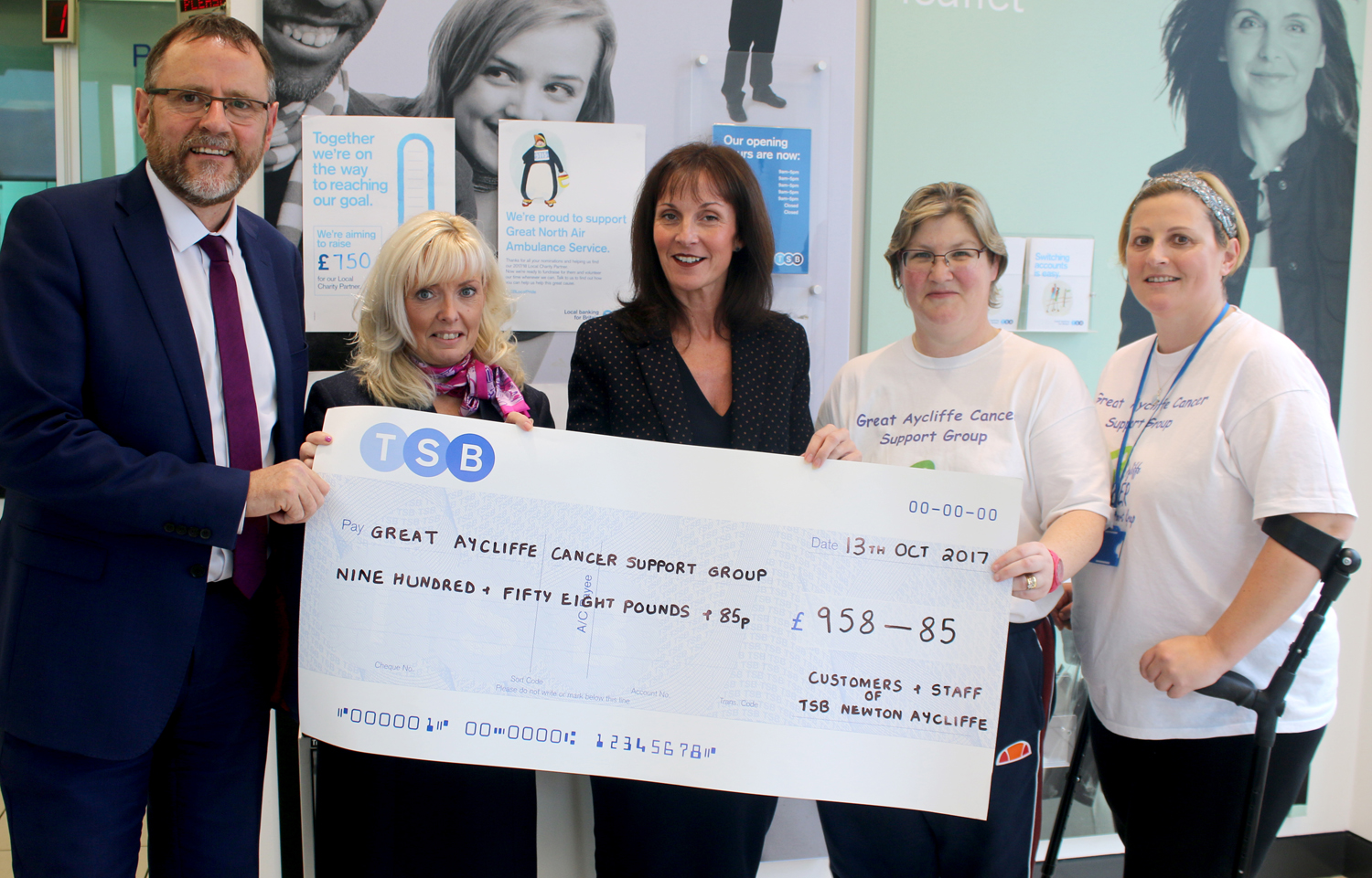 TSB Staff & Customers Support Local Charity & Air Ambulance