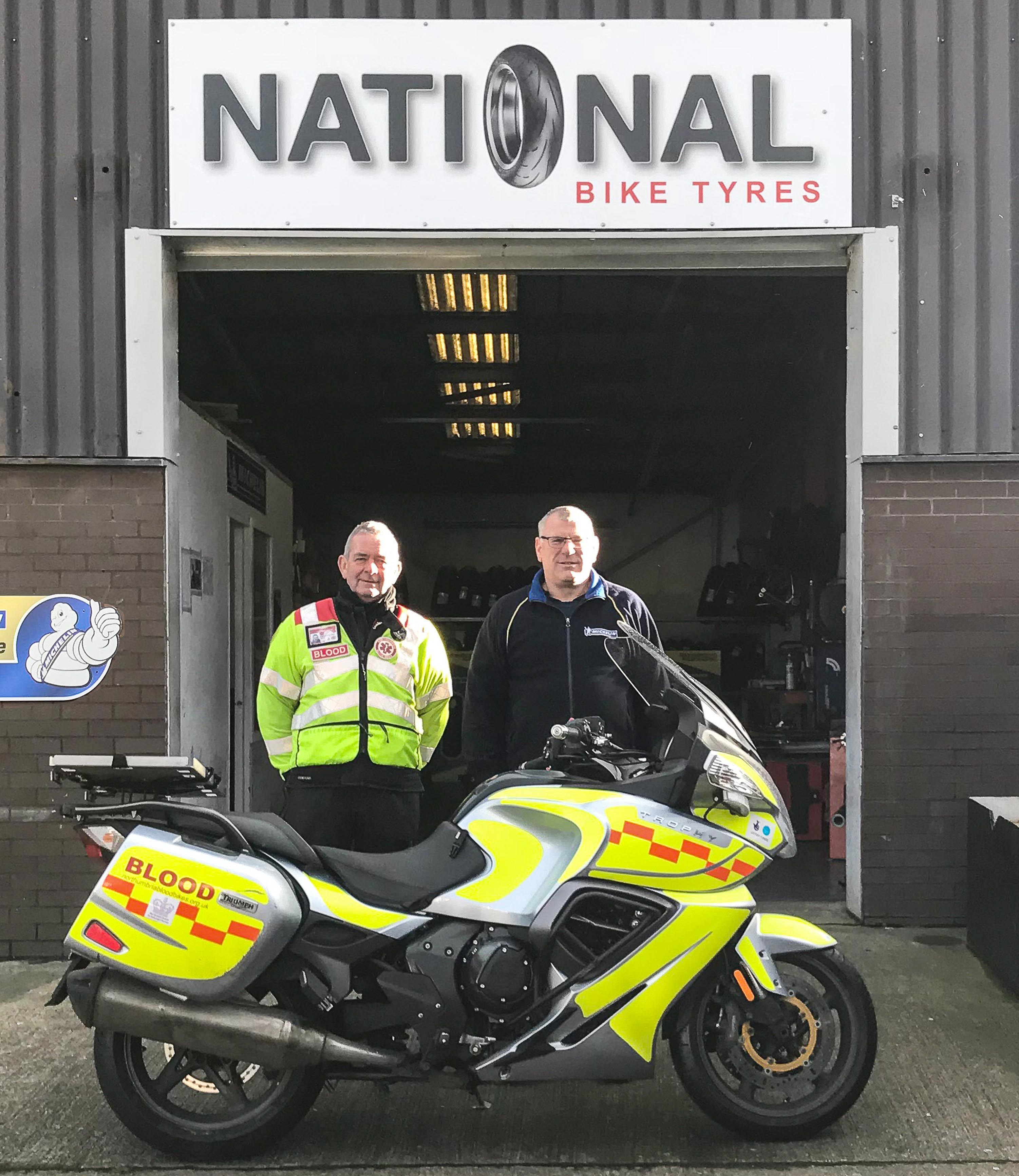 “Blood Bikes” Use Aycliffe Company