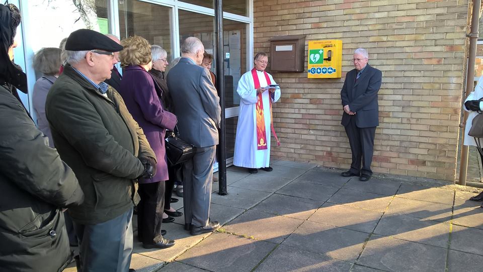 Public Defibrillator Dedicated at St. Clare’s