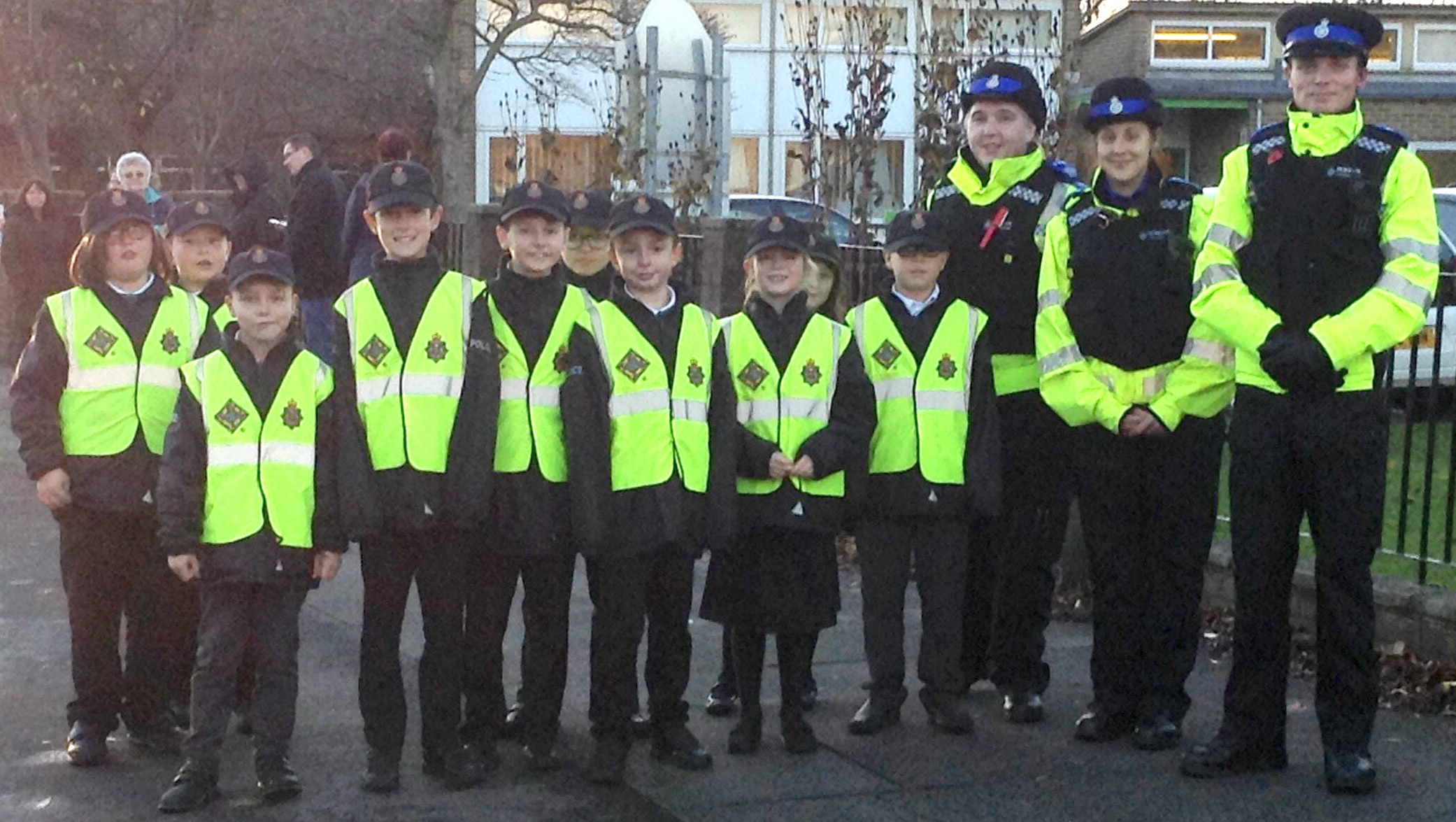 Mini Police Check School Parking