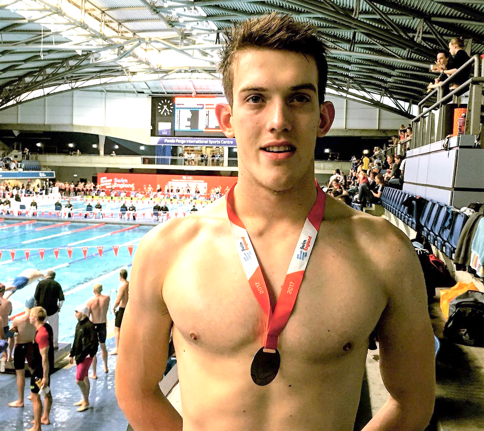 Aycliffe Club Member in International Swimming Competition