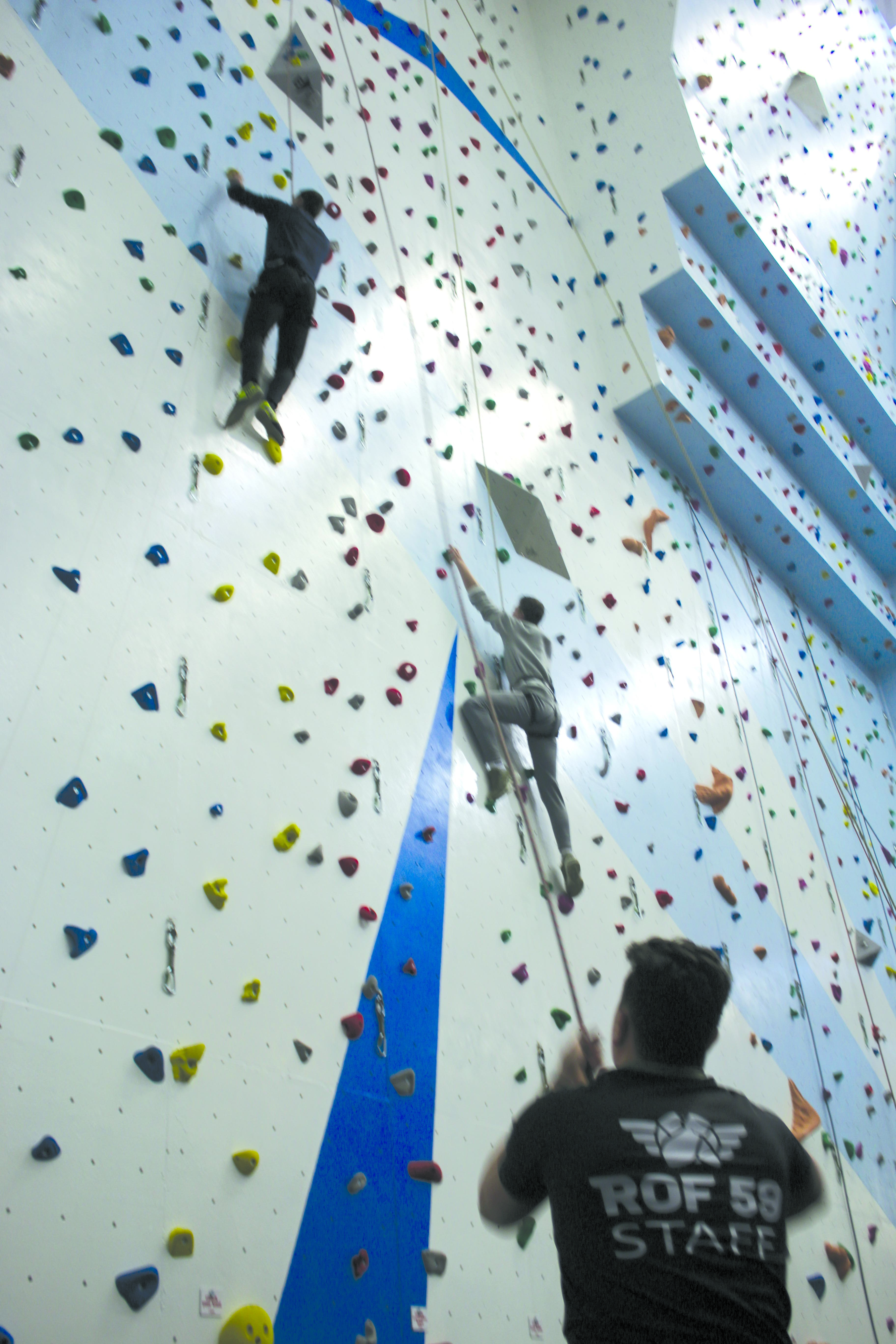 New Climbing Wall Facility At ROF59