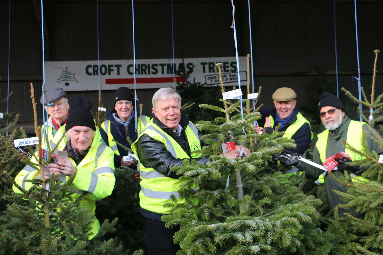 Christmas Trees Tagged in Aid of Local Hospice