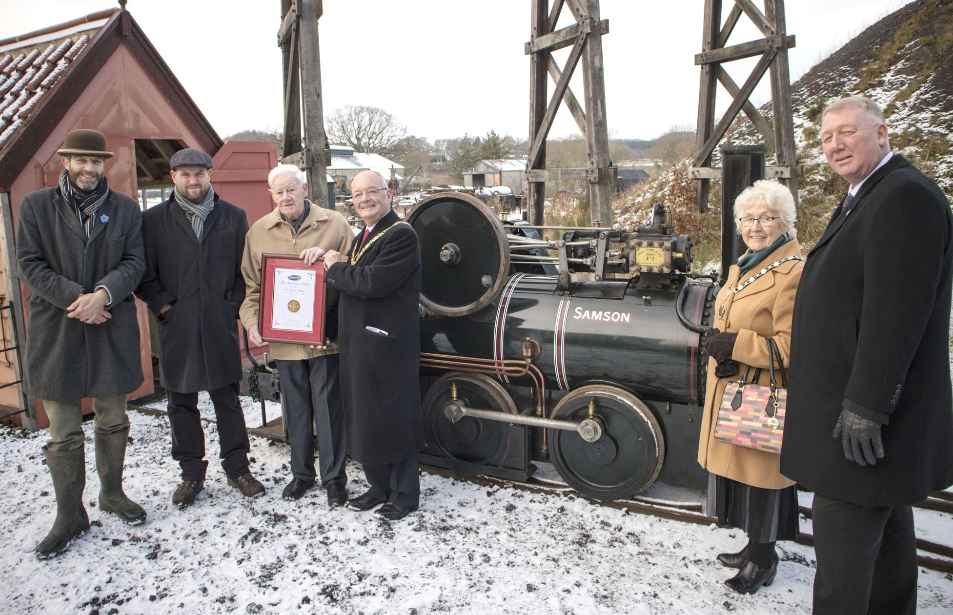 Chairman’s Medal for 80 year old Beamish Volunteer