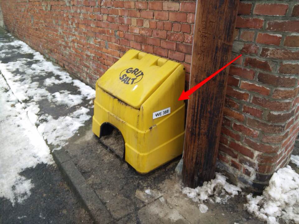 Re-filling Salt Bins