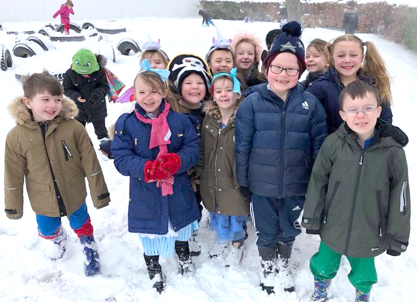 Vane Road Defy Winter Conditions and Open School