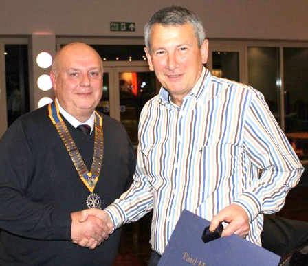 Former Rotarian Honoured by Club