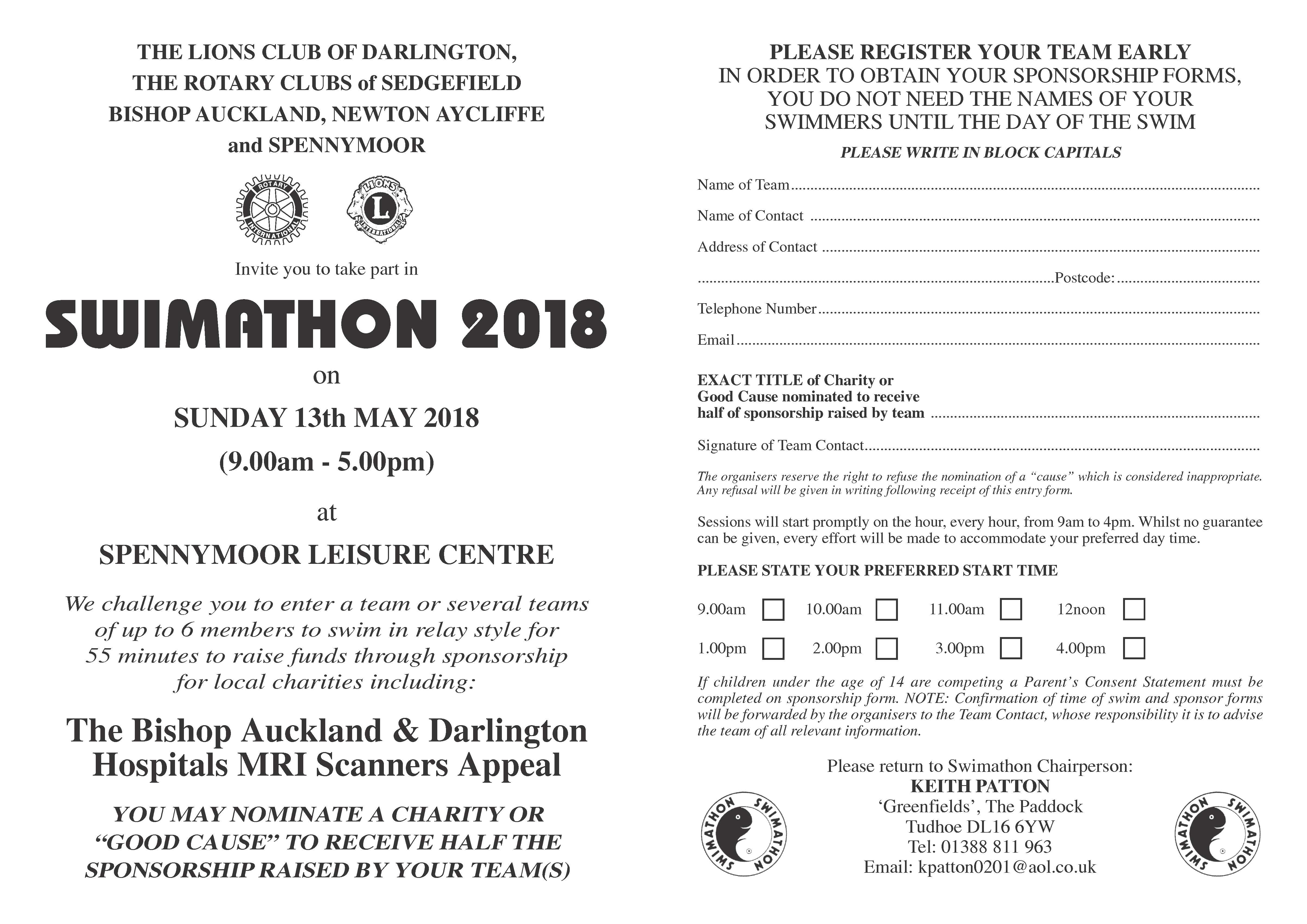 Swimathon to Help Your Club