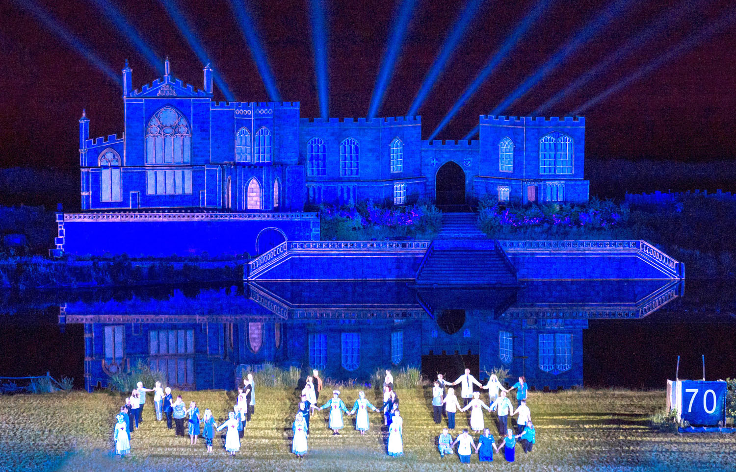 Kynren Goes Blue to Celebrate the NHS