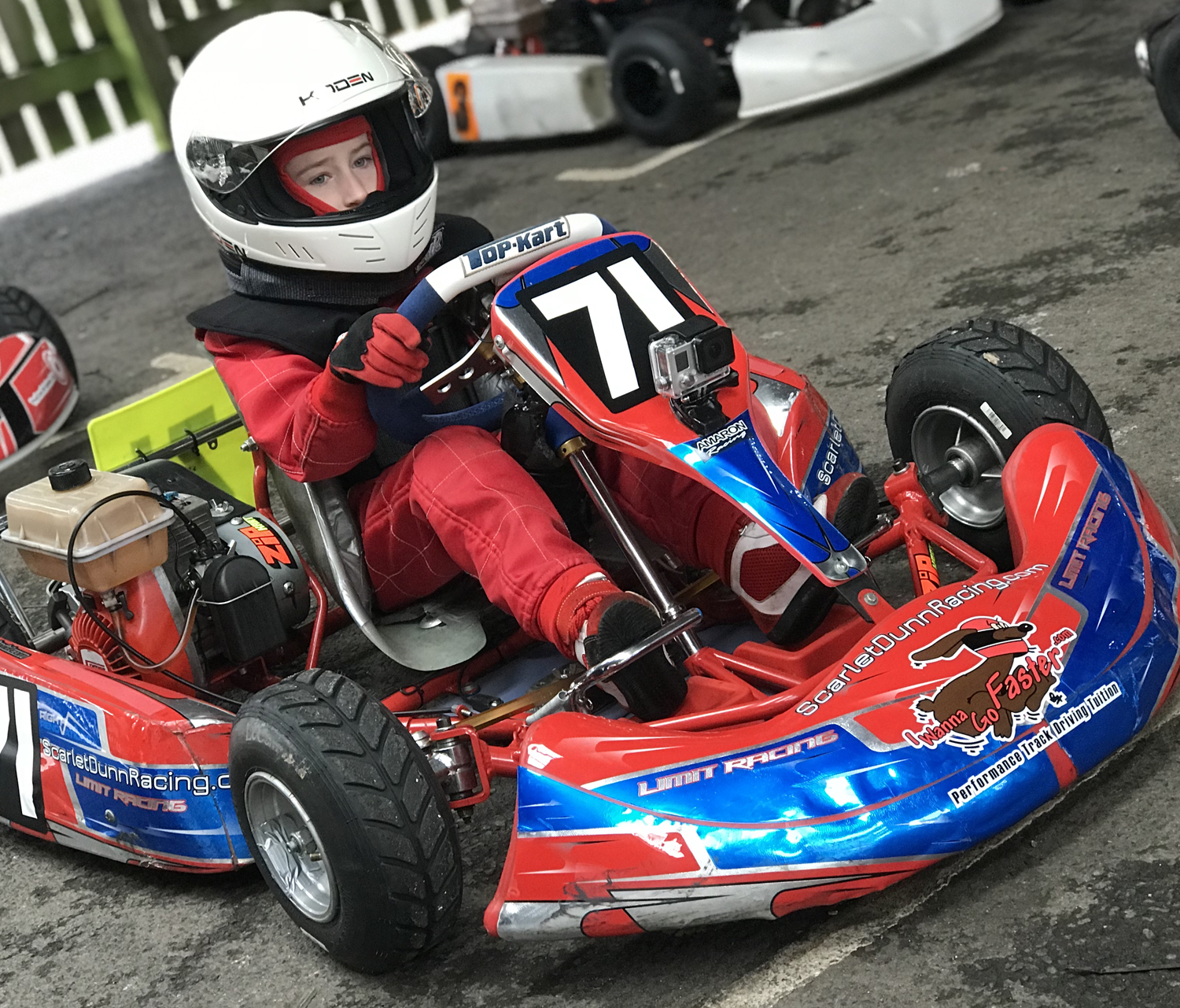 7 Year Old Kart Racer