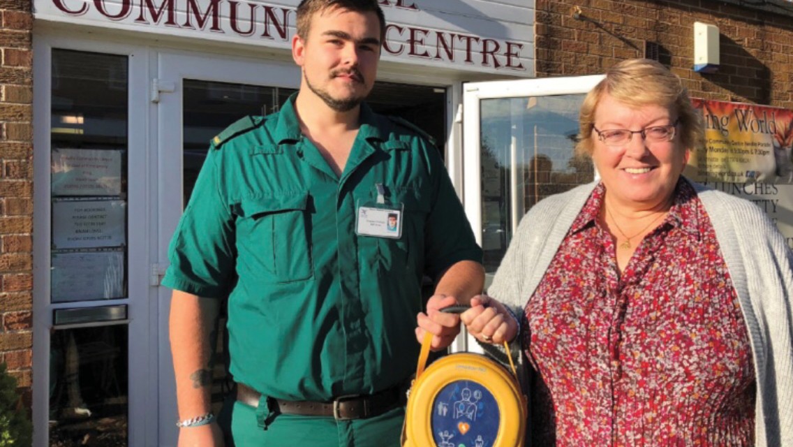 Defibrillator Donated To Residents Association