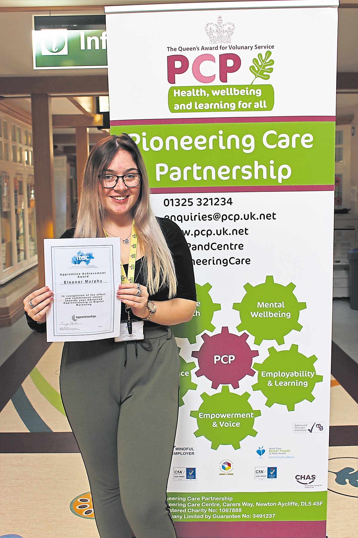 Achievement Award for PCP Apprentice!