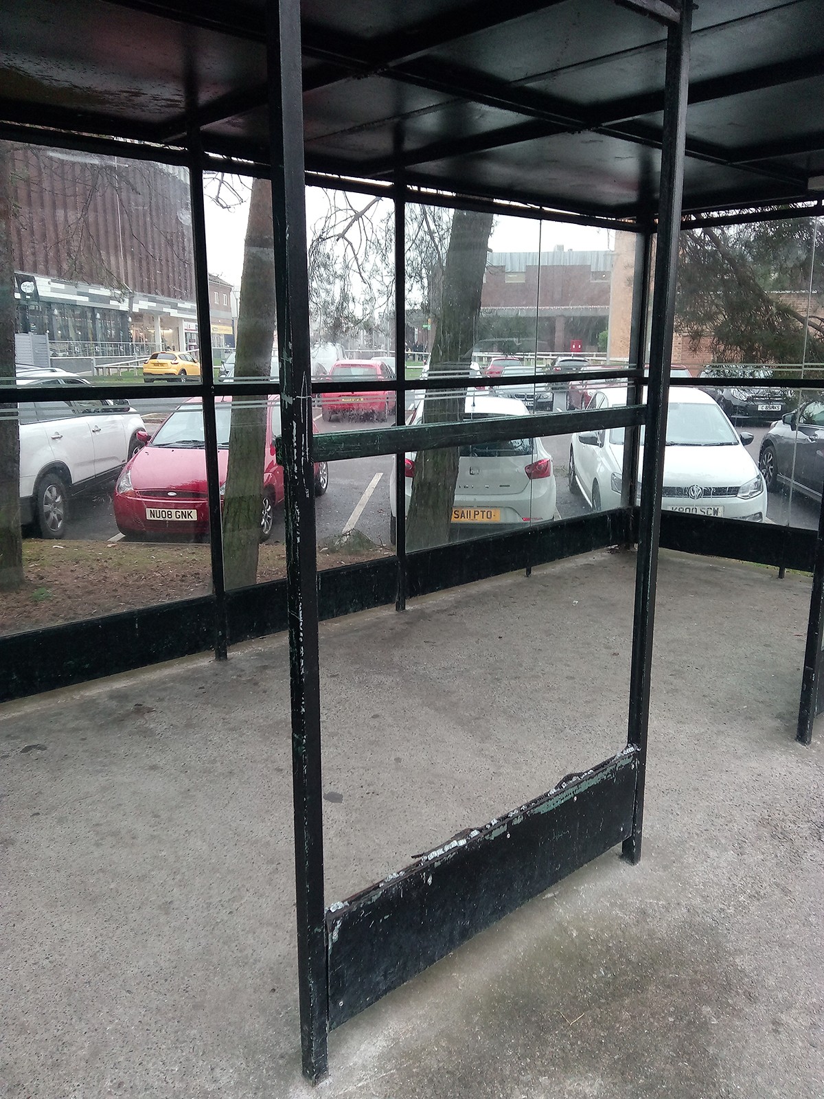 Bus Shelter Damage