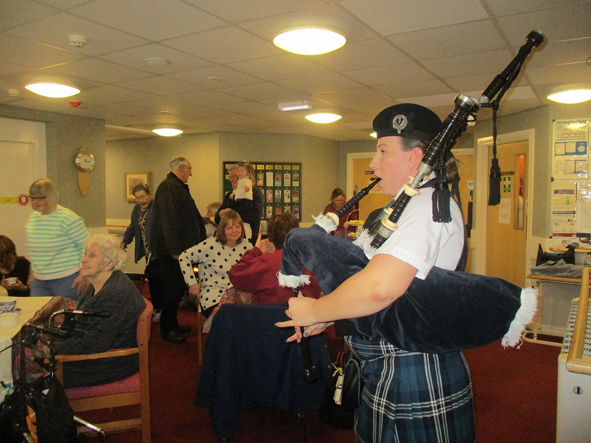 Burns Night Comes to Aycliffe Care Home
