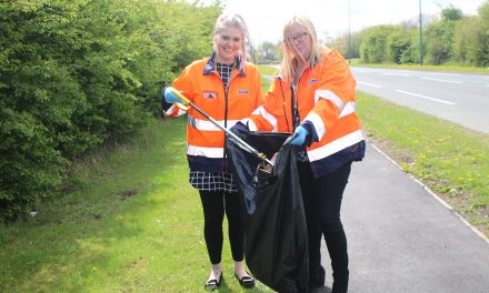 Litter Picking on Business Park