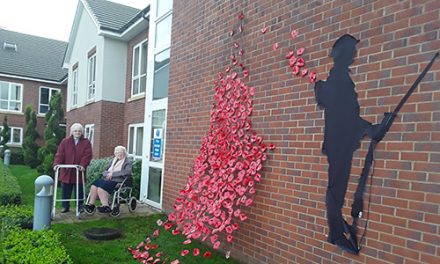 St. Clare’s Care Home Remembers War Heroes with Armistice Display