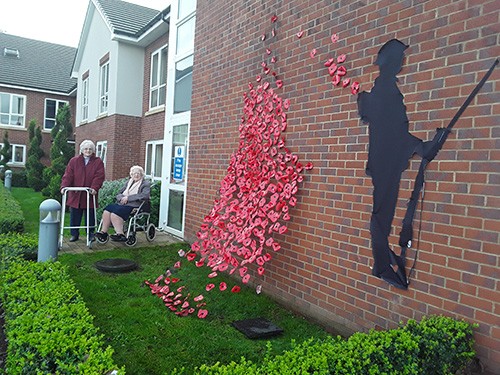 St. Clare’s Care Home Remembers War Heroes with Armistice Display