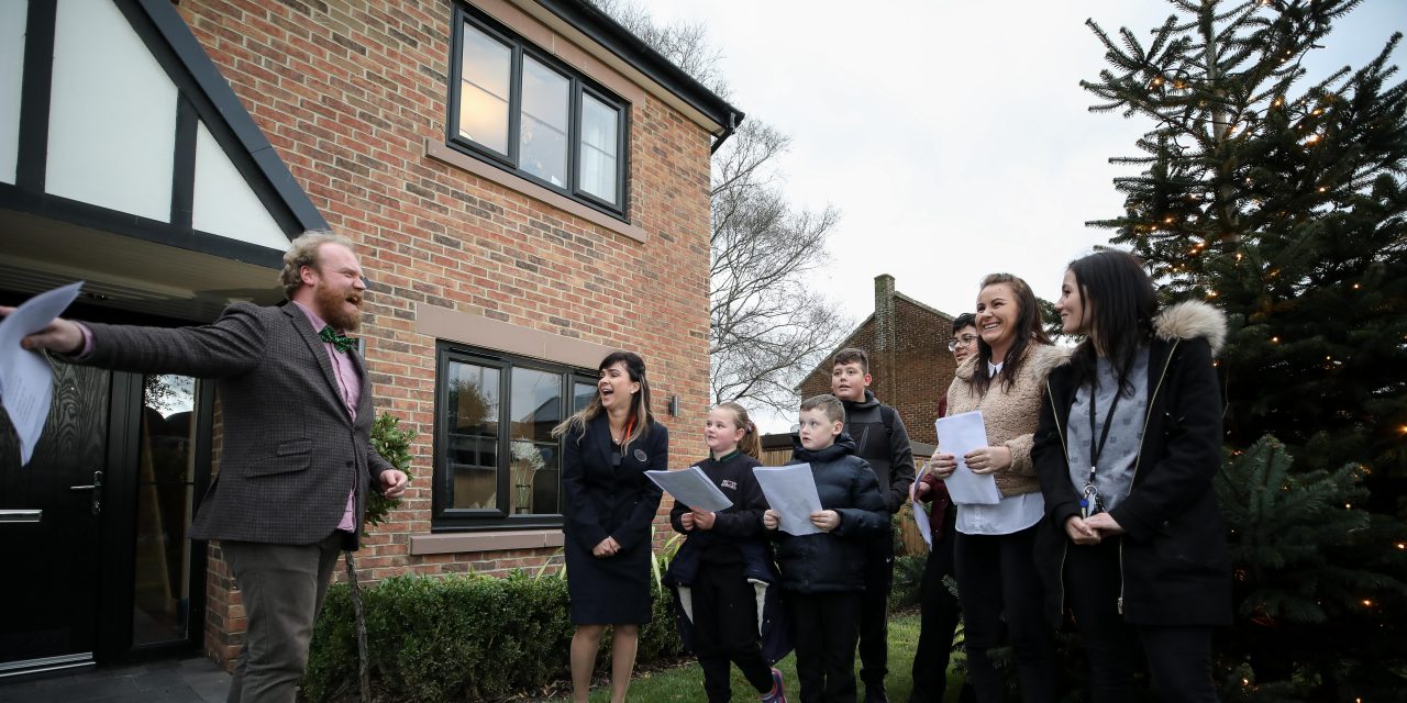 Schoolchildren Bring Festive Cheer