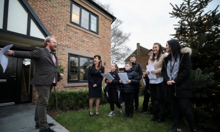 Schoolchildren Bring Festive Cheer