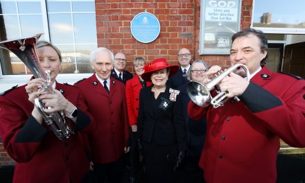 Blue Plaque Honours Consett Salvation Army band