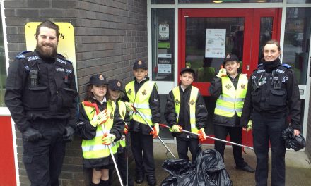 Mini Police on Litter Patrol