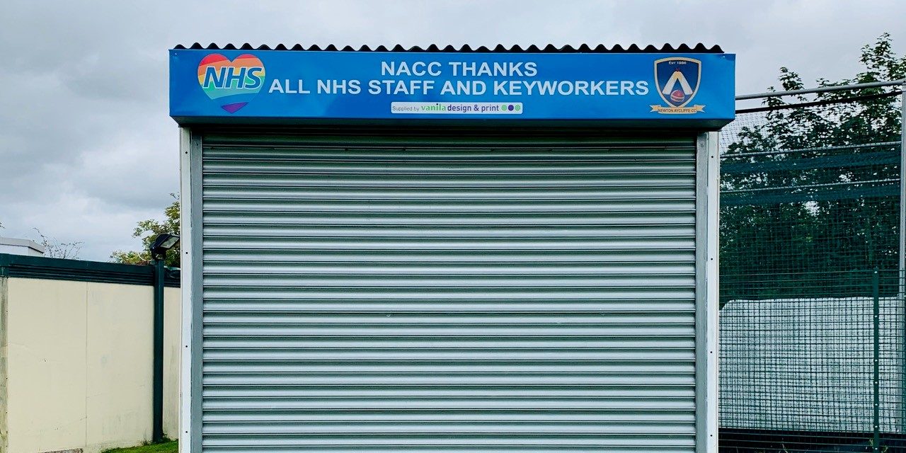 Cricket Club Tribute to NHS and Key Workers