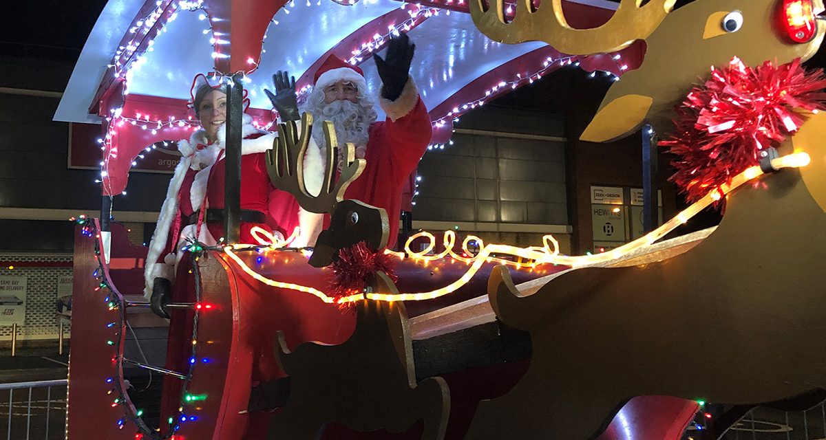 Drive Thru Santa Lifting the Town’s Community Spirit