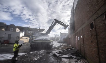 Demolition marks major milestone in shopping centre transformation