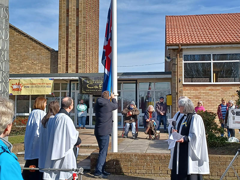 St Clare’s Church – Ukraine Flag