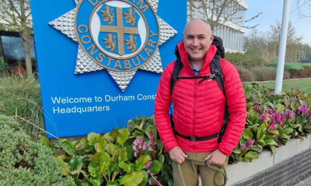 Senior police officer marks retirement by hiking 84 miles for charity
