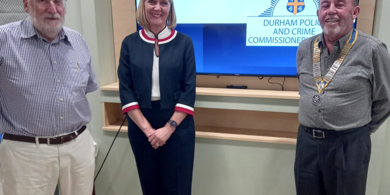 Police & Crime Commissioner Visits Rotary