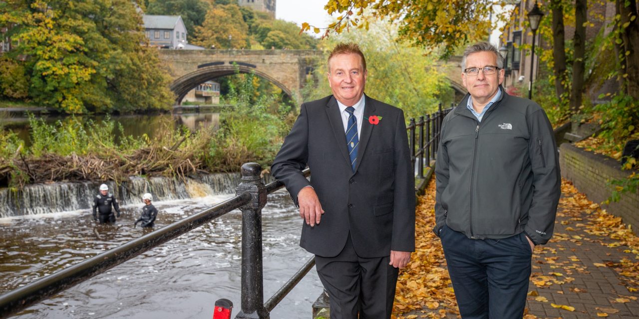 Work begins to clear debris from Durham’s main weir