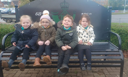 Children Visit Memorial