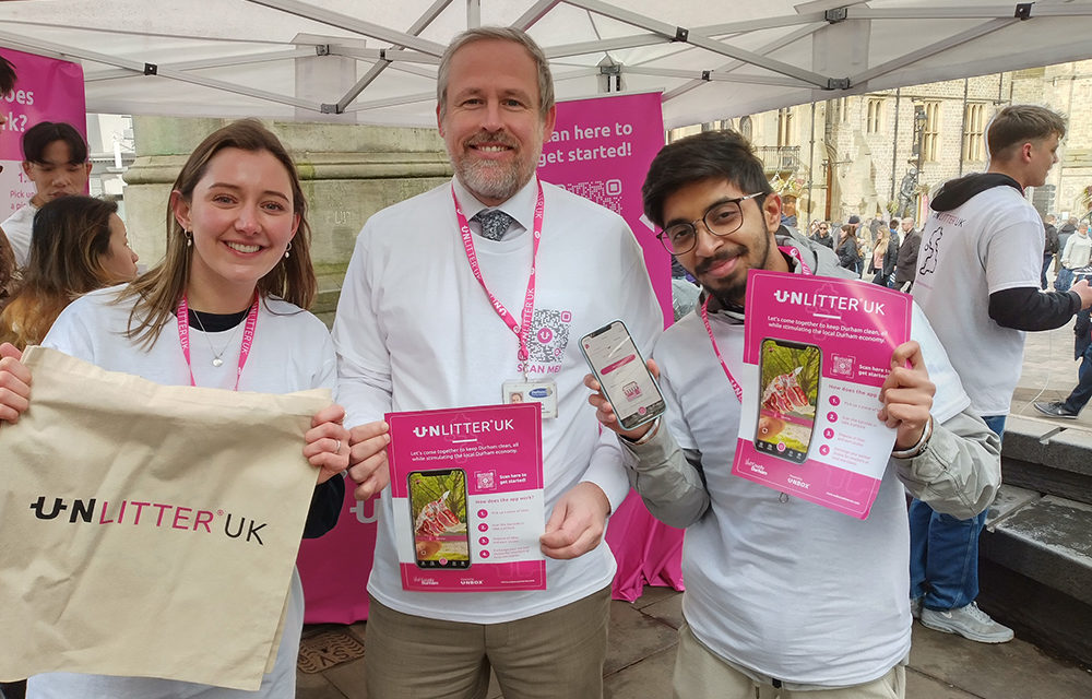 Durham City hosts UK launch of litter app